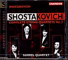 Dmitri Shostakovich / String Quartets 8, 9 & 13 / Sorrel Quartet