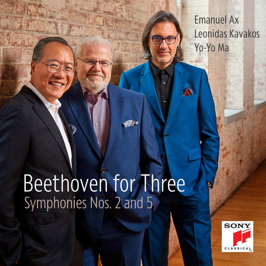 Ludwig van Beethoven / Symphonies no. 2 & 5 / Beethoven for Three // Leonidas Kavakos / Emanuel Ax / Yo-Yo Ma