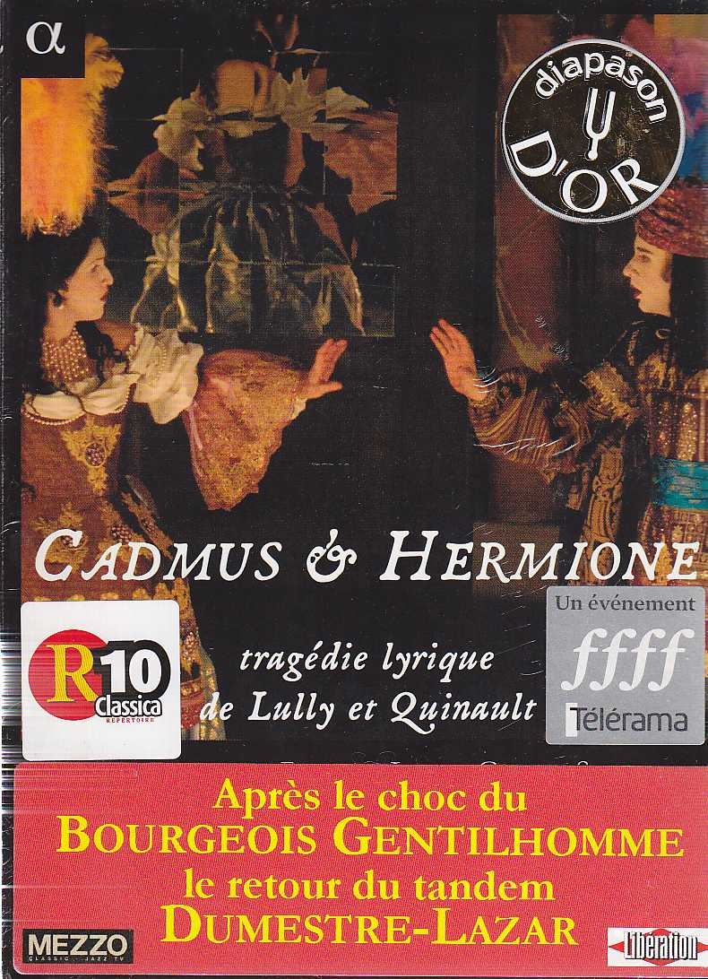 Jean-Baptiste Lully / Cadmus & Hermione oopperaelokuva / Andrè Morsch / Claire Lefilliâtre / Orchestre du Poème Harmonique / Vincent Dumestre DVD