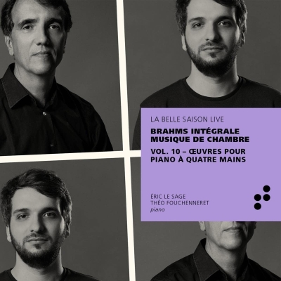 Johannes Brahms / Works for Piano Four Hands // Éric Le Sage / Théo Fouchenneret
