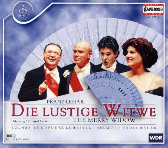 Franz Lehár / Die Lustige Witwe / Iloinen leski / Pamela Coburn / Michael Heltau / Kölner Rundfunkorchester / Helmuth Froschauer