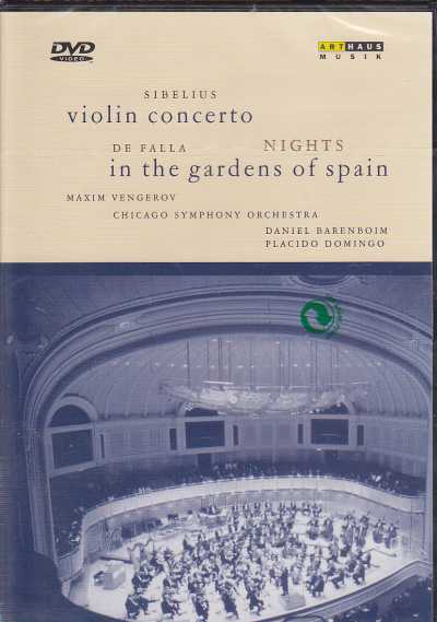 Jean Sibelius / Violin Concerto / Manuel de Falla / Noches en los jardines de España / Maxim Vengerov / Daniel Barenboim / Chicago Symphony Orchestra / Daniel Barenboim DVD