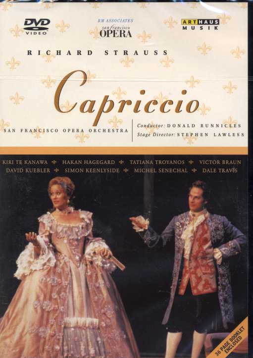 Richard Strauss / Capriccio / Kiri Te Kanawa / Håkan Hagegård / Tatiana Troyanos / Donald Runnicles / San Francisco Opera DVD