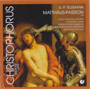 Georg Philipp Telemann / Matthäus-Passion / Kammerorchester Darmstadt / Wolfgang Seeliger 