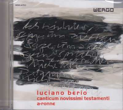 Luciano Berio / Canticum Novissimi Testamenti / A-Ronne // Neue Vocalsolisten Stuttgart