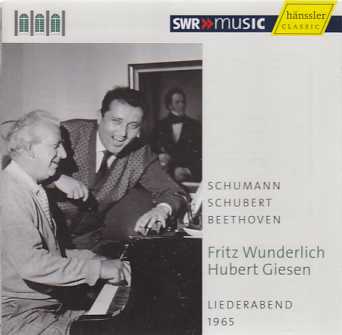 Fritz Wunderlich / Liederabend 1965 / Franz Schubert / Ludwig van Beethoven / Robert Schumann