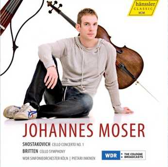 Dmitri Shostakovich / Cello Concerto no. 1 / Benjamin Britten / Cello Symphony // Johannes Moser / WDR Symphony Orchestra / Pietari Inkinen
