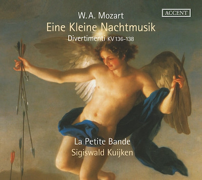 W.A. Mozart / Eine kleine Nachtmusik / Divertimenti KV 136-138 // La Petite Bande / Sigiswald Kuijken