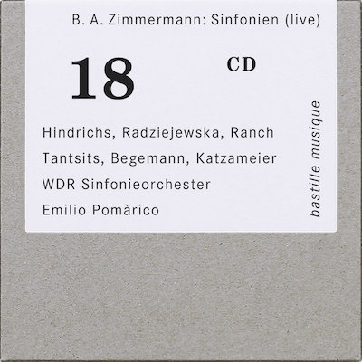 Bernd Alois Zimmermann / Sinfonien (live) // WDR Sinfonieorchester / Emilio Pomàrico