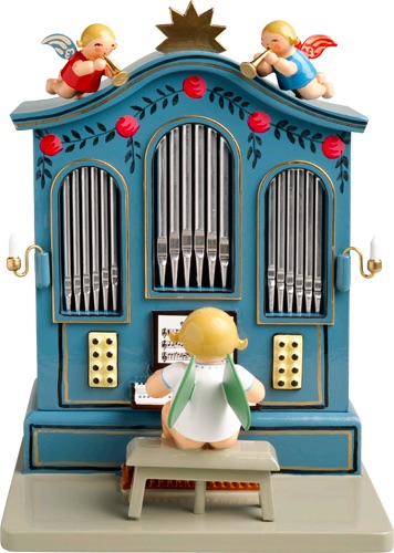 Grünhainichen Organ with 36-Note Musical Movement (Stille Nacht)