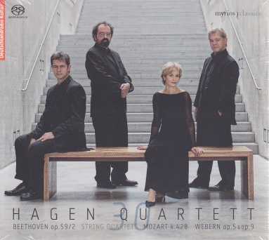 Ludwig van Beethoven, W.A. Mozart, Anton Webern / String Quartets / Hagen Quartet SACD