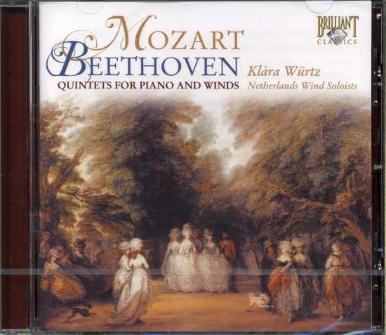 W.A. Mozart, Ludwig van Beethoven / Quintets for Piano and Winds / Netherlands Wind Soloists / Klára Würtz