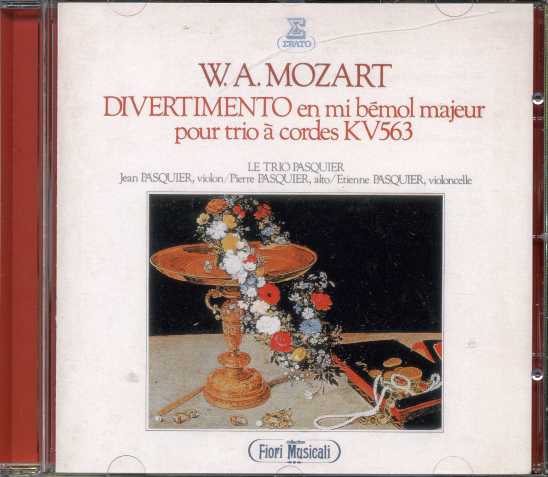 W.A. Mozart / Divertimento K563 / Le Trio Pasquier