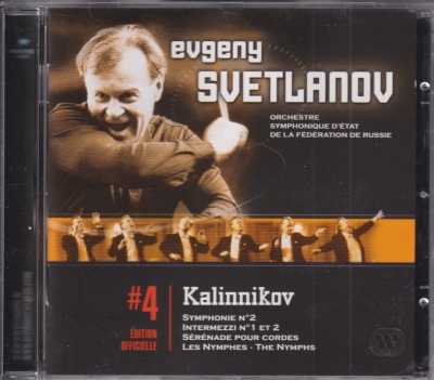 Vassily Kalinnikov / Symphony No. 2 / Intermezzi 1 & 2 / Les Nymphes / KÄYTETTY CD // Russian State Symphony Orchestra / Evgeny Svetlanov