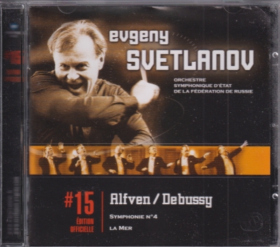 Hugo Alfvén / Symphony No. 4 / Claude Debussy / La Mer / KÄYTETTY CD // Russian State Symphony Orchestra / Evgeny Svetlanov