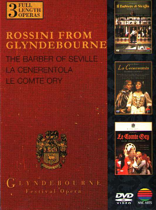 Gioachino Rossini / Il Barbiere di Siviglia / La Cenerentola / Le Comte Ory 3DVD