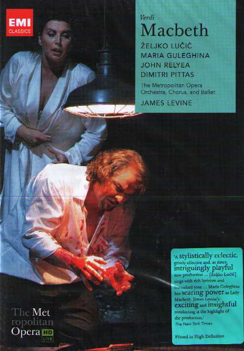 Giuseppe Verdi / Macbeth / Zeljko Lucic / Maria Guleghina / John Releya / Dimitri Pittas / James Levine / Metropolitan Opera Live DVD