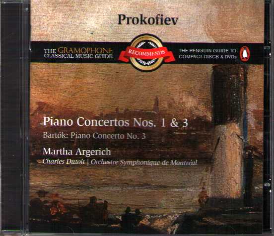 Sergei Prokofiev / Piano Concertos 1 & 3 / Béla Bartók / Piano Concerto no. 1 / Martha Argerich / OSM / Charles Dutoit