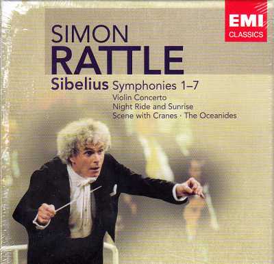 Jean Sibelius / Symphonies (Complete) / Violin Concerto, etc. / Nigel Kennedy / City of Birmingham Symphony Orchestra / Sir Simon Rattle 5CD