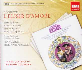 Gaetano Donizetti / L'Elisir d'Amore / Mirella Freni / Nicolai Gedda / Francesco Molinari-Pradelli 2CD