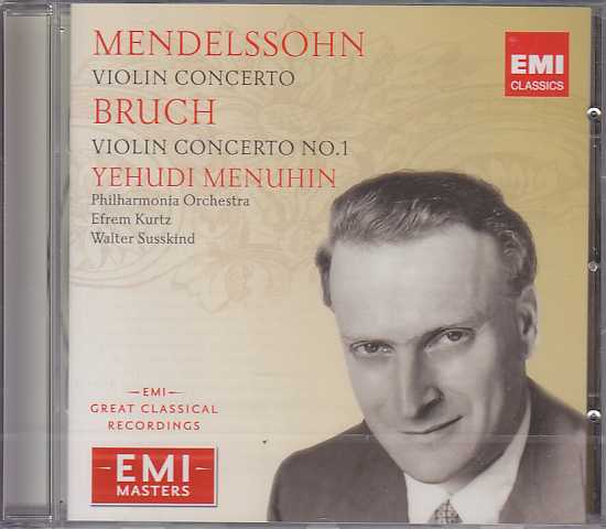 Felix Mendelssohn / Violin Concerto / Max Bruch / Violin Concerto no. 1 / Yehudi Menuhin (EMI Masters)