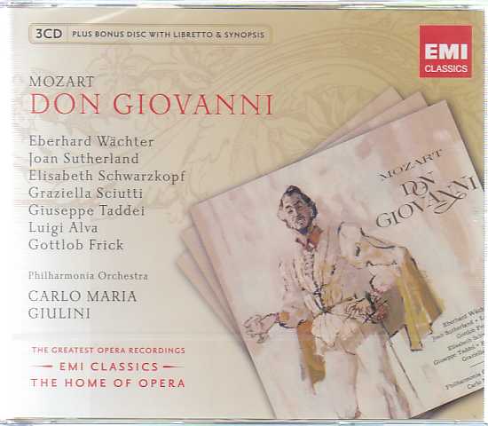 W.A. Mozart / Don Giovanni / Eberhard Wächter / Joan Sutherland / Elisabeth Schwarzkopf / Philharmonia Orchestra and Chorus / Carlo Maria Giulini
