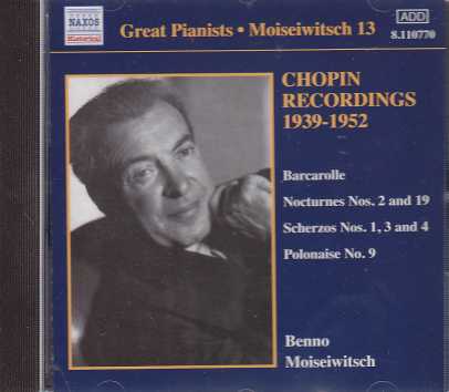 Frédéric Chopin / Piano Works / Benno Moiseiwitsch, vol. 3