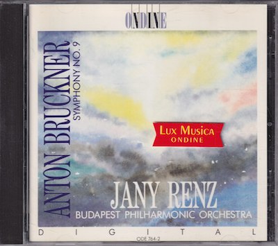 Anton Bruckner / Symphony no. 9 / KÄYTETTY CD // Budapest Philharmonic Orchestra / Jany Renz