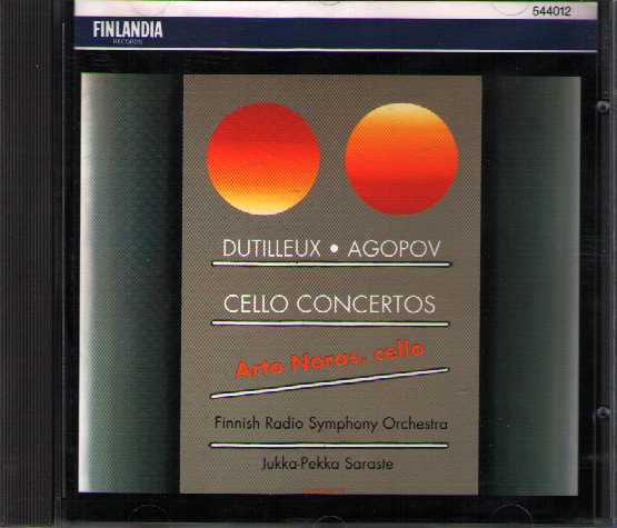 Henri Dutilleux / Cello Concerto / Vladimir Agopov / Cello Concertos // Arto Noras / Finnish Radio Symphony Orchestra / Jukka-Pekka Saraste