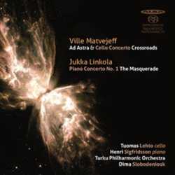 Ville Matvejeff / Ad Astra / Cello Concerto / Crossroads / The Masquerade / Jukka Linkola / Piano Concerto // Tuomas Lehto / Henri Sigfridsson / Turku Philharmonic Orchestra / Dima Slobodeniuk