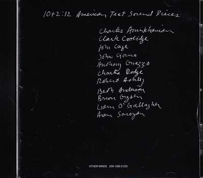 10+2: 12 American Text Sound Pieces // Charles Amirkhanian / John Cage / Charles Dodge / Robert Ashley