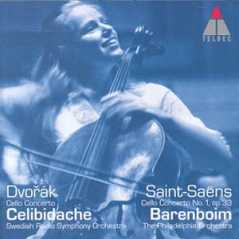 Camille Saint-Saëns / Cello Concerto No. 1 / Antonín Dvorák / Cello Concerto / Jacqueline Du Pré / Daniel Barenboim / Sergiu Celibidache