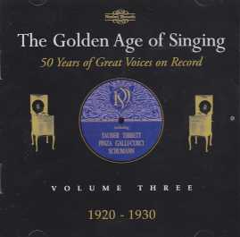 The Golden Age of Singing Vol. 3