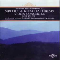 Jean Sibelius / Violin Concerto / Aram Khachaturian / Violin Concerto // Hu Kun / Royal Philharmonic Orchestra / Yehudi Menuhin