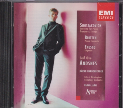Benjamin Britten / Dmitri Shostakovich / Piano Concertos / KÄYTETTY CD // Leif Ove Andsnes / Håkan Hardenberger / City of Birmingham Symphony Orchestra / Paavo Järvi