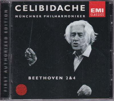Ludwig van Beethoven / Symphonies 2 & 4 / KÄYTETTY CD // Münchner Philharmoniker / Sergiu Celibidache