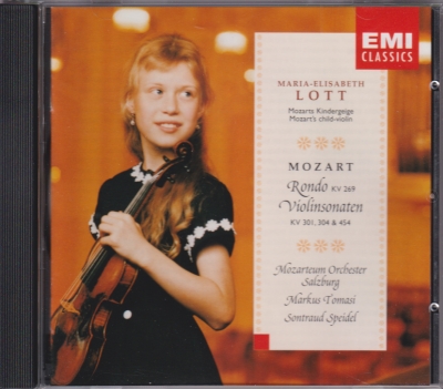 W.A. Mozart / Violin Sonatas K301, K304, K454 / Rondo K269 / KÄYTETTY CD // Maria-Elisabeth Lott / Sontraud Speidel / Mozarteum Orchester Salzburg / Markus Tomasi