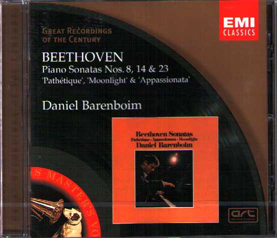 Ludwig van Beethoven / Piano Sonatas 8, 14 & 23 / Daniel Barenboim / Great Recordings of the Century