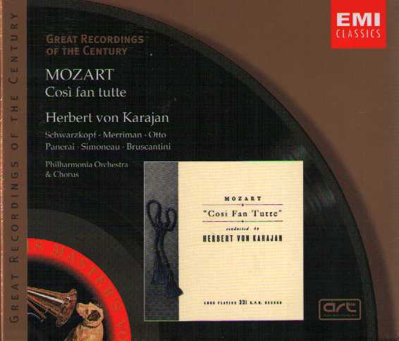 W.A. Mozart / Così fan tutte / Elisabeth Schwarzkopf / Léopold Simoneau / Philharmonia Orchestra / Herbert von Karajan