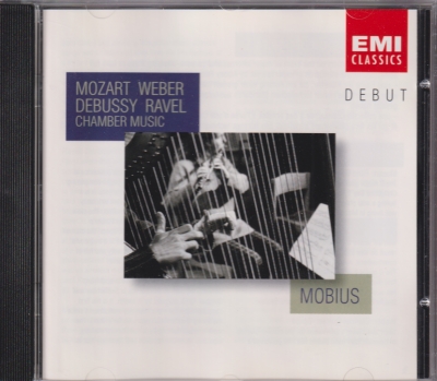 Mobius / Chamber Music / KÄYTETTY CD // W.A. Mozart / Carl Maria von Weber / Claude Debussy / Maurice Ravel