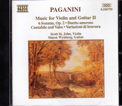 Niccolo Paganini / Music for Violin and Guitar II