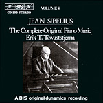Jean Sibelius / The Complete Original Piano Music, vol. 4 // Erik T. Tawaststjerna
