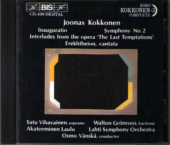 Joonas Kokkonen / Inauguratio / Symphony no. 2 / Interludes from 