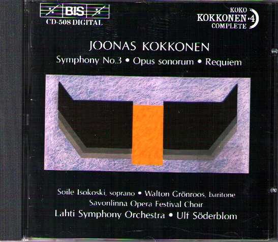 Joonas Kokkonen / Symphony no. 3 / Opus Sonorum / Requiem