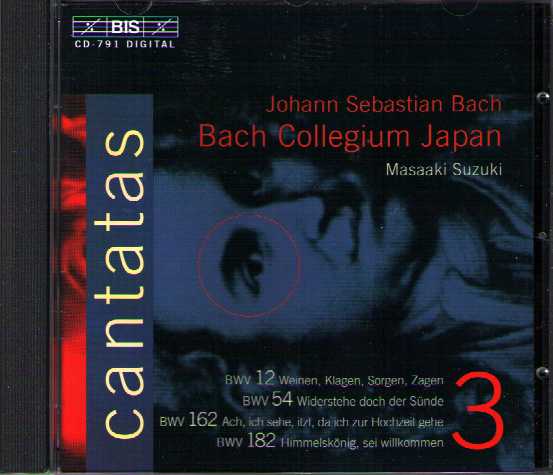 J.S. Bach / Cantatas / Bach Collegium Japan / Masaaki Suzuki / Vol. 3