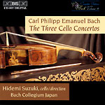 C.P.E. Bach / Cello Concertos / Hidemi Suzuki / Bach Collegium Japan