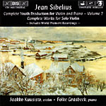 Jean Sibelius / Complete Youth Production for Violin and Piano, Vol. 2 / Jaakko Kuusisto / Folke Gräsbeck