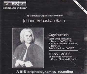 J.S. Bach / The Complete Organ Music, Vol 3 / Hans Fagius