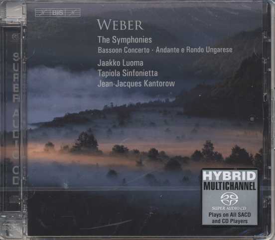Carl Maria von Weber / Symphonies / Works for Bassoon & Orchestra // Jaakko Luoma / Tapiola Sinfonietta / Jean-Jacques Kantorow