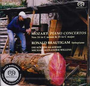 W.A. Mozart / Piano Concertos 24 & 25 / Ronald Brautigam SACD